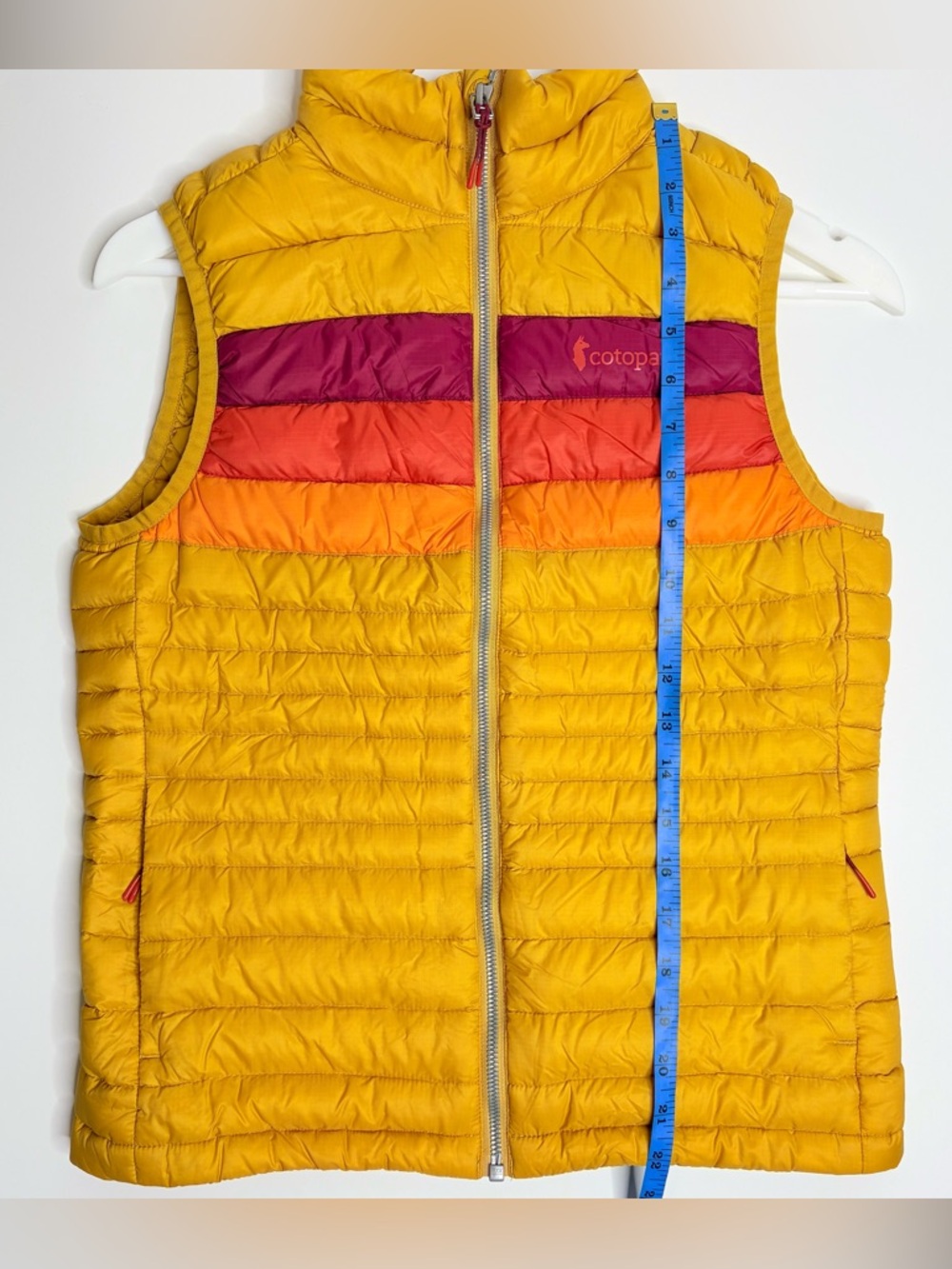 Cotopaxi Fuego Down Vest Size XS Amber Colorblock Puffer Gorpcore Outdoor - Picture 13 of 13